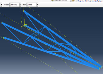 آموزش نرم افزار اباکوس abaqus تحلیل سازه جرثقیل با سه مقطع و پروفیل 